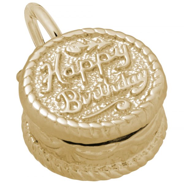 Rembrandt Charms Happy Birthday Cake Charm