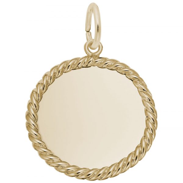 Rembrandt Charms Extra Small Rope Disc Charm