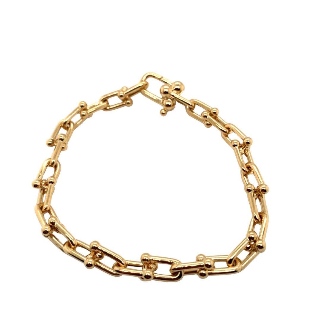 Barbell Paperclip Link Bracelet