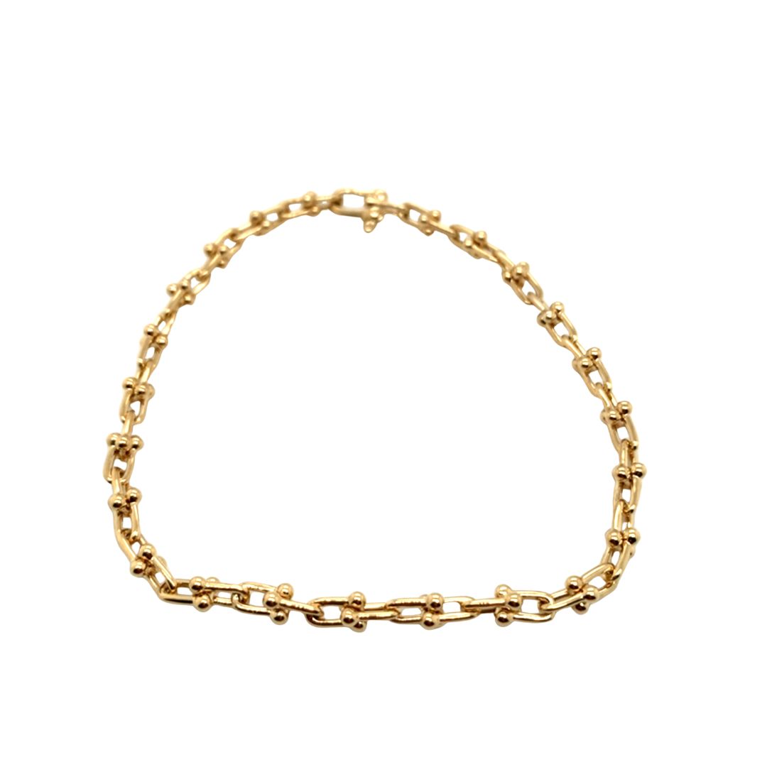Barbell Paperclip Link Bracelet
