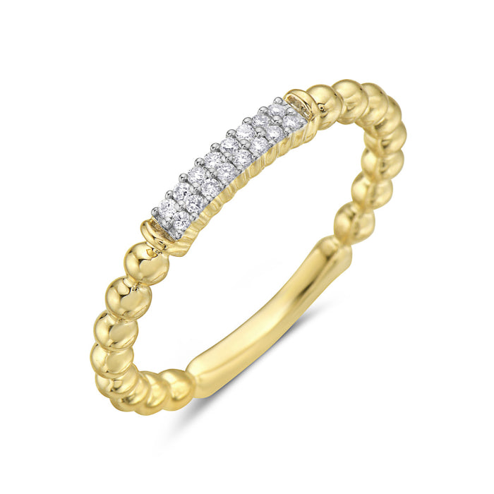 Beaded Diamond Band