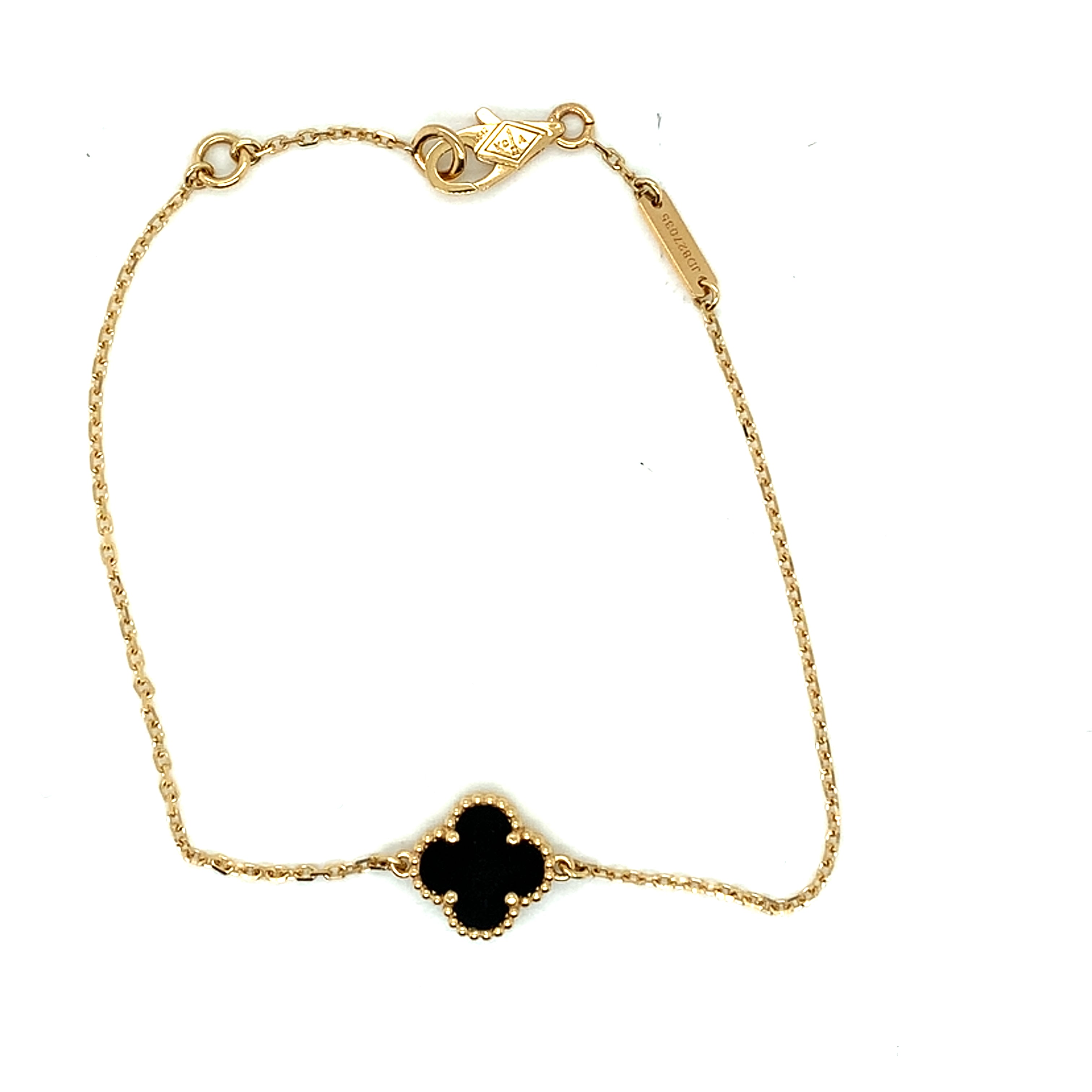 Black Onyx Clover Bracelet