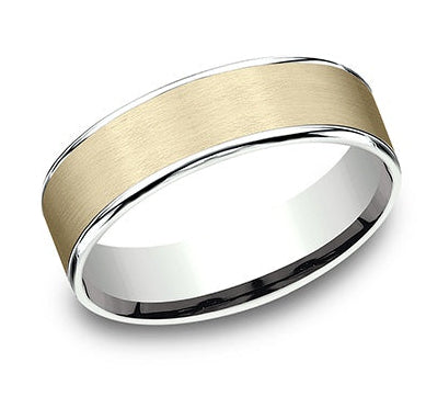 6.50MM Domed Beveled Wedding Band