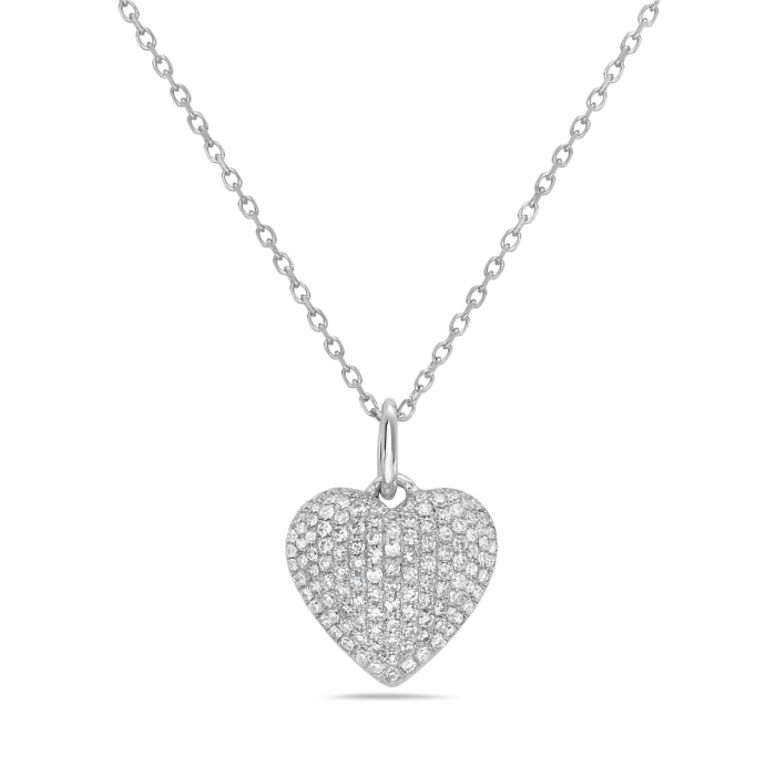 Diamond Heart Pendant Necklace