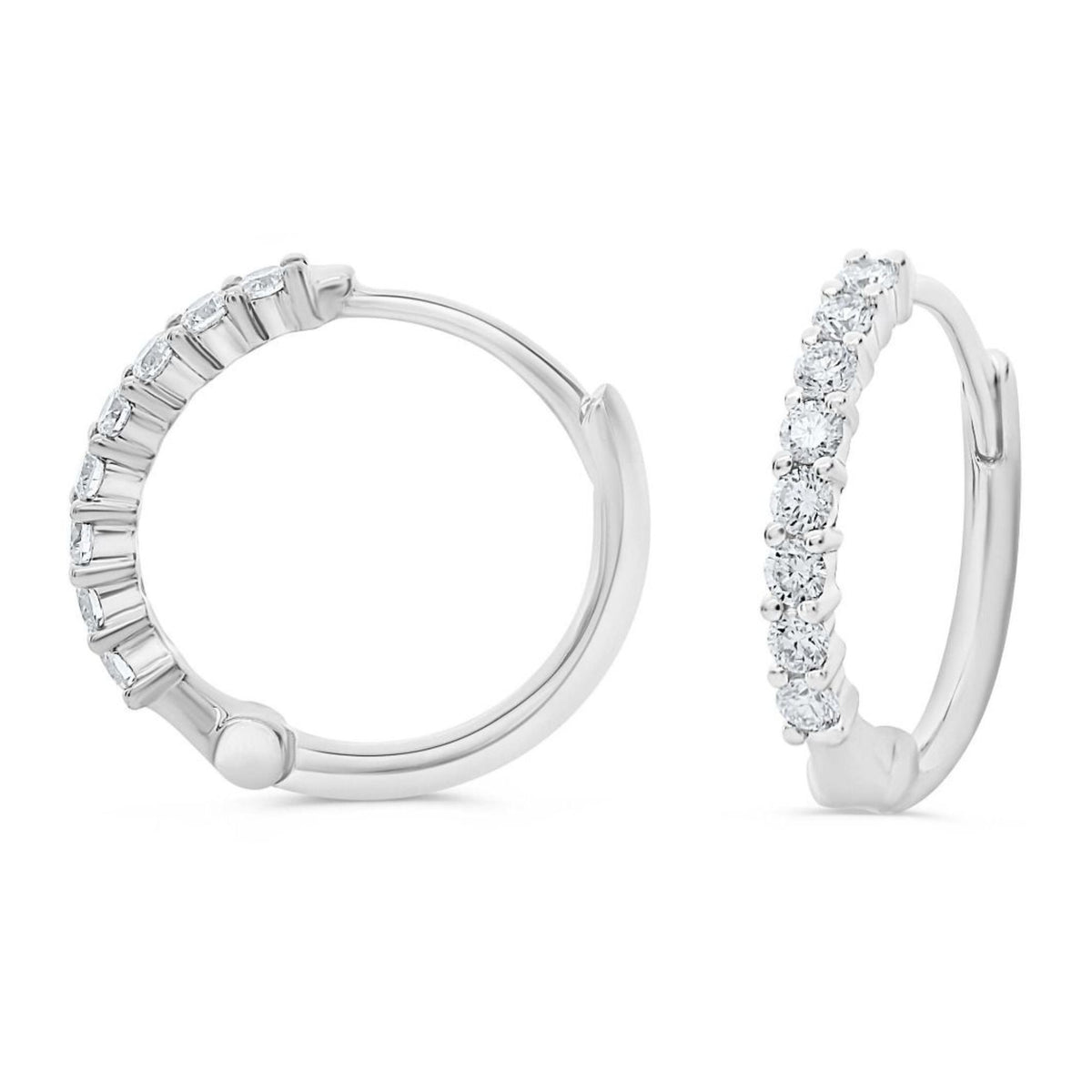 Diamond Hoop Earrings