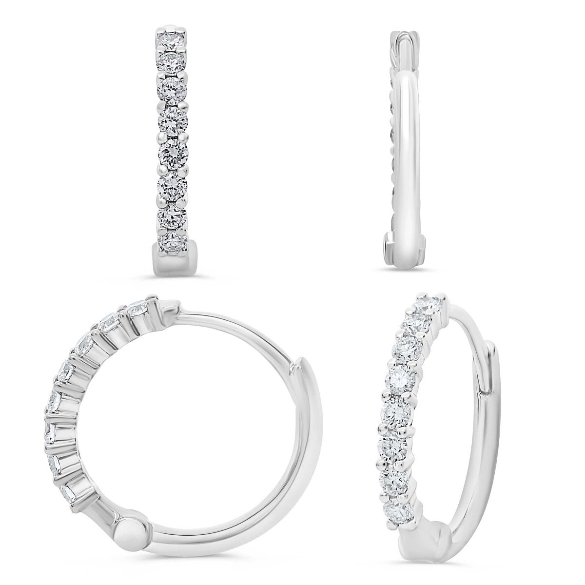 Diamond Hoop Earrings