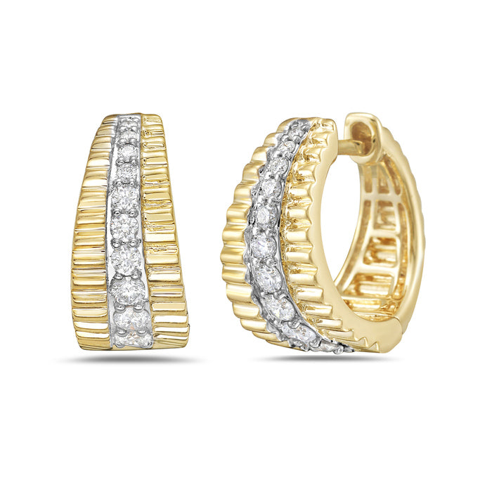 Diamond Hoop Earrings