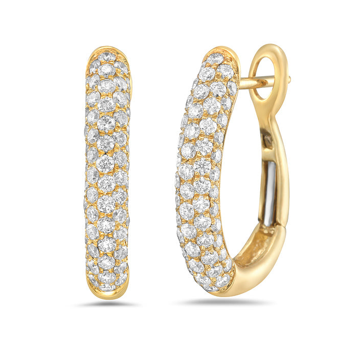 Diamond Hoop Earrings