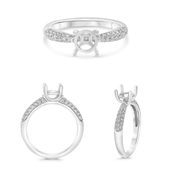 Diamond Pave Engagement Ring Setting