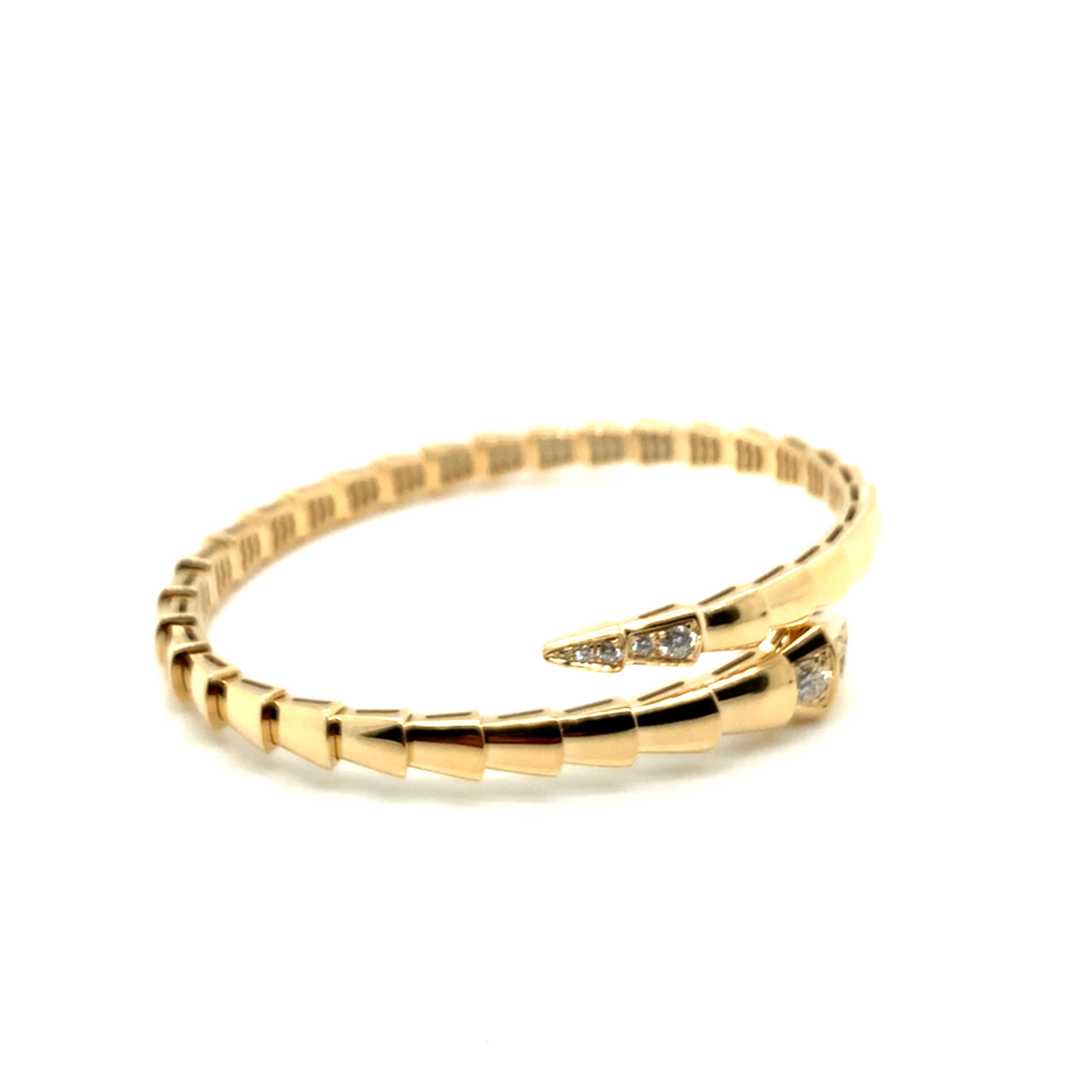 Diamond Snake Bangle Bracelet