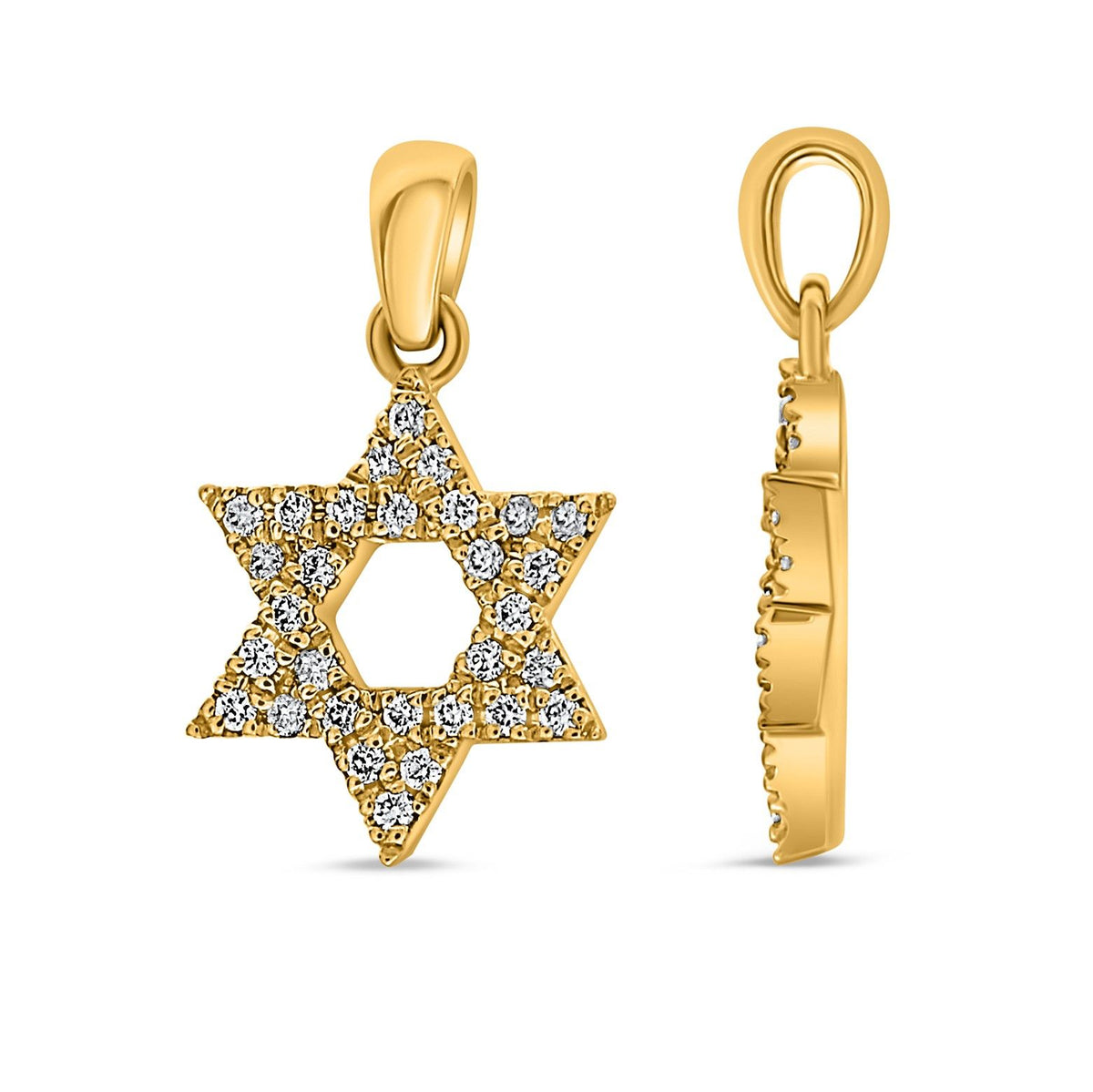 Diamond Star of David Pendant