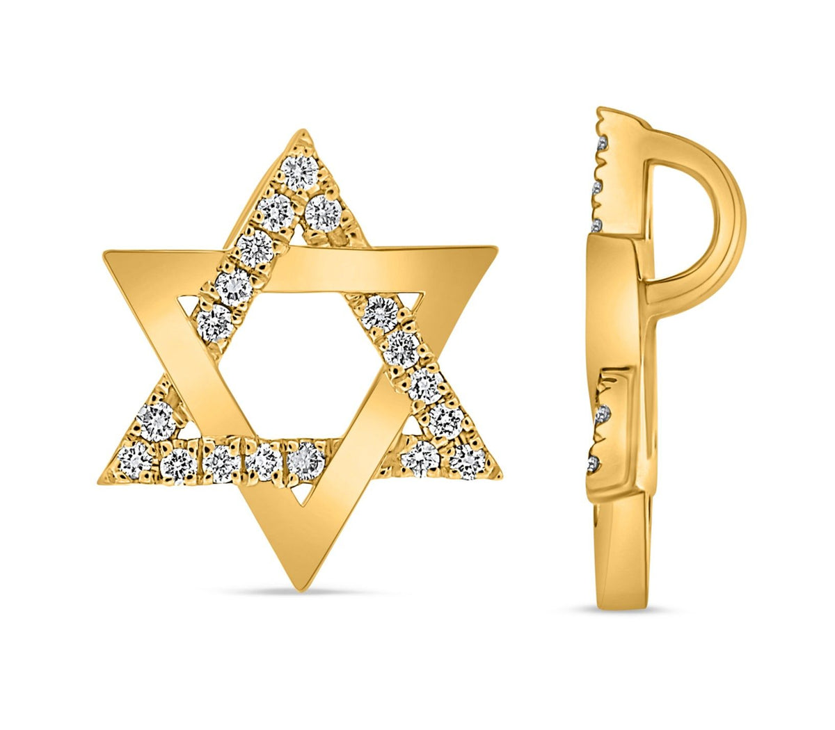Diamond Star of David Pendant