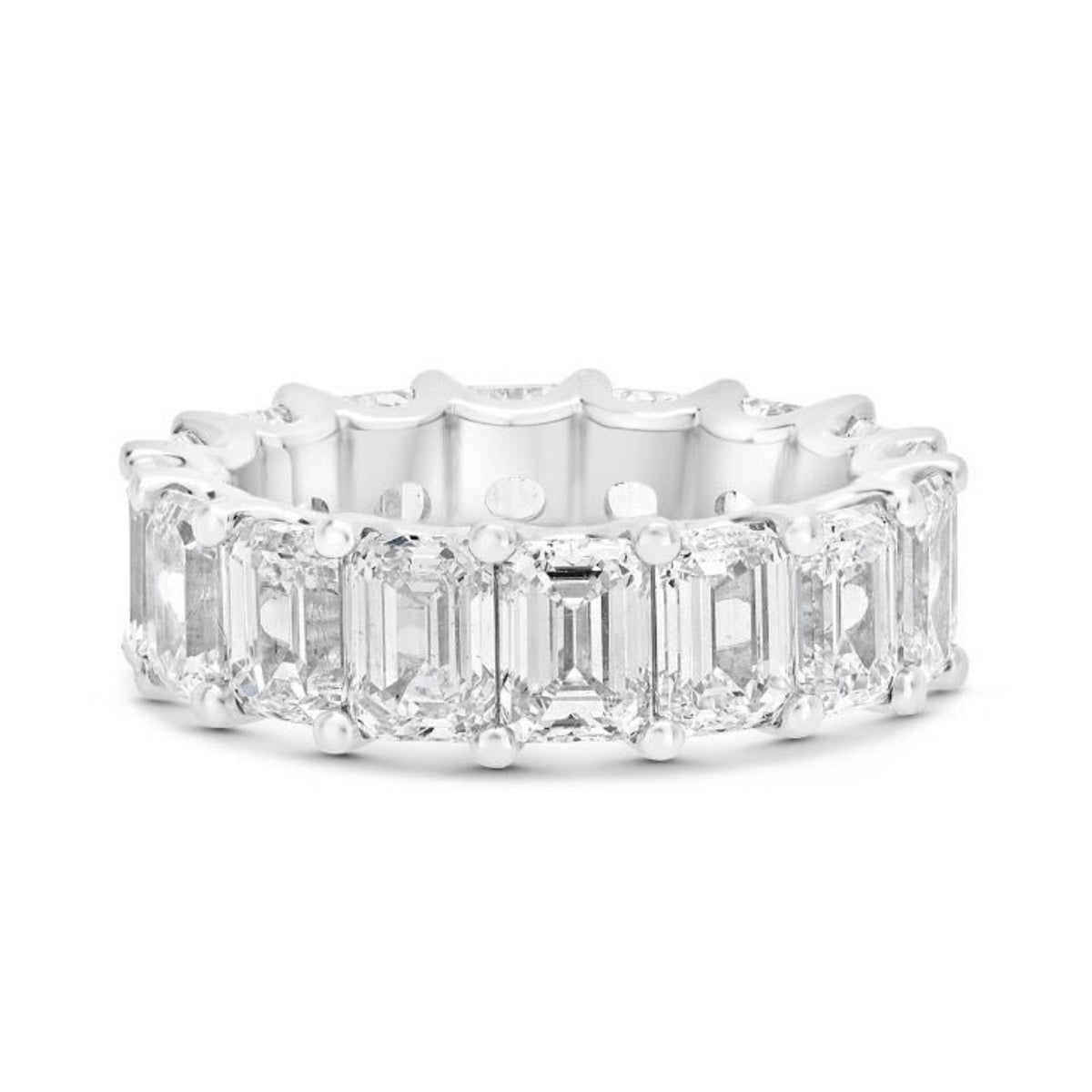 Emerald Cut Diamond Eternity Band