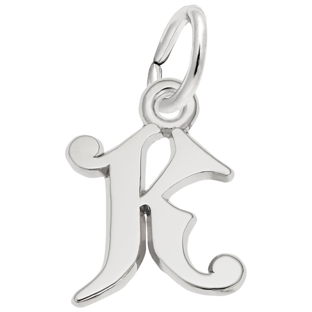 Rembrandt Charms Curly Initial Accent Charm