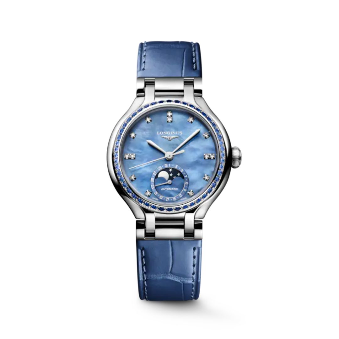Longines Ladies' L81260972 PrimaLuna Moonphase Watch