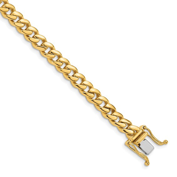 5MM Solid Gold Cuban Link Bracelet