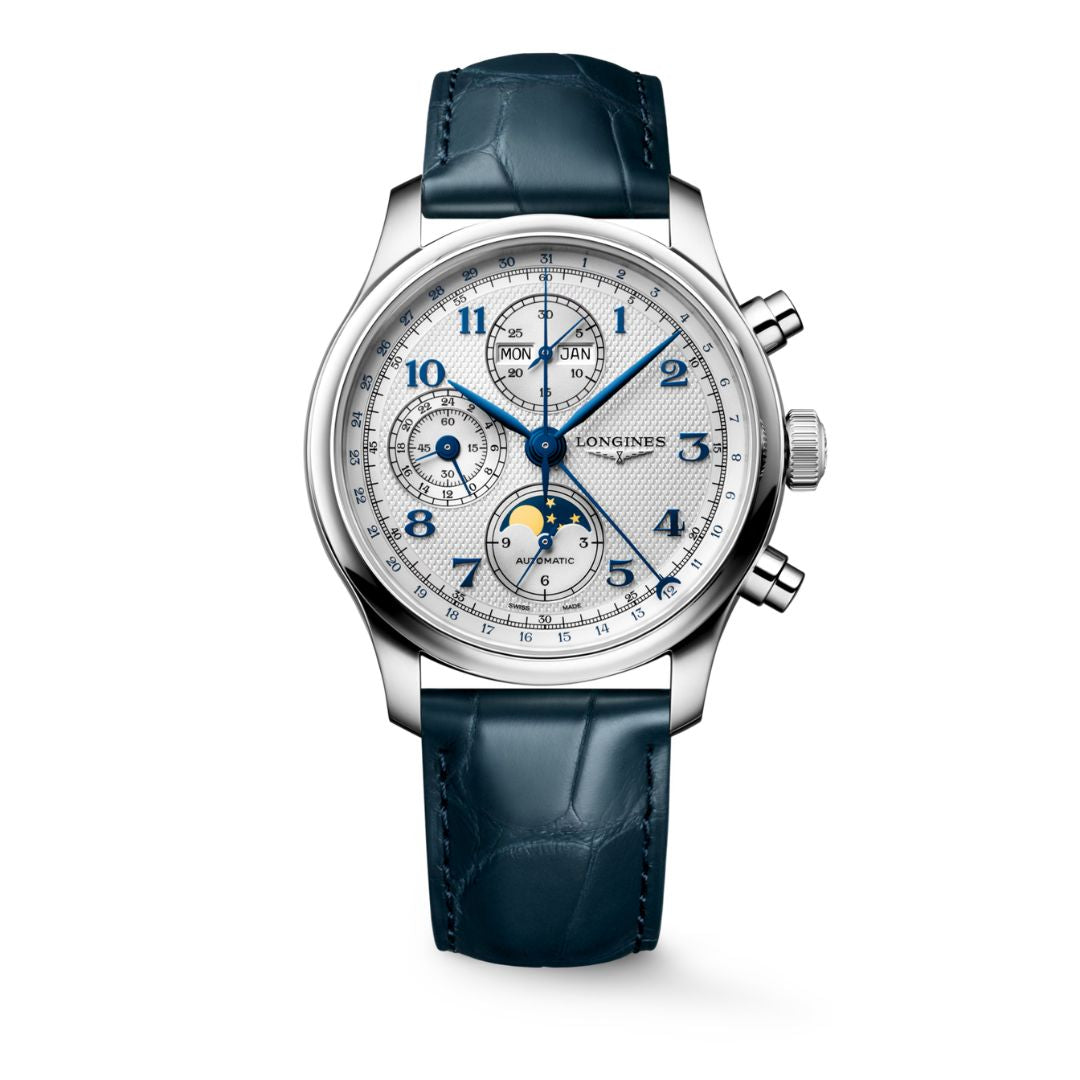Longines Men's L29624732 Master Collection Chronograph Moonphase Watch