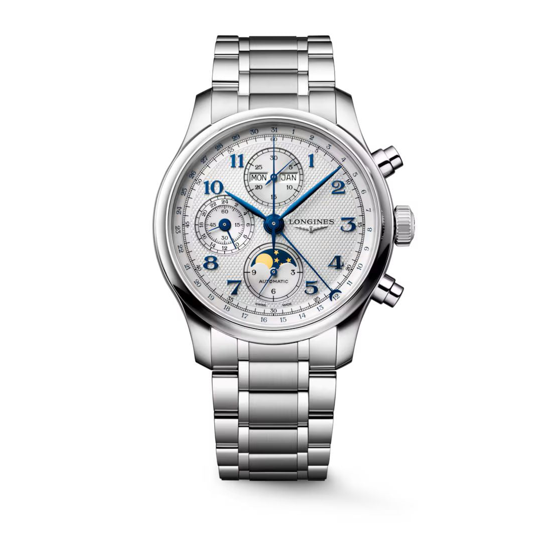 Longines Men's L29624736 Master Collection Chronograph Moonphase Watch