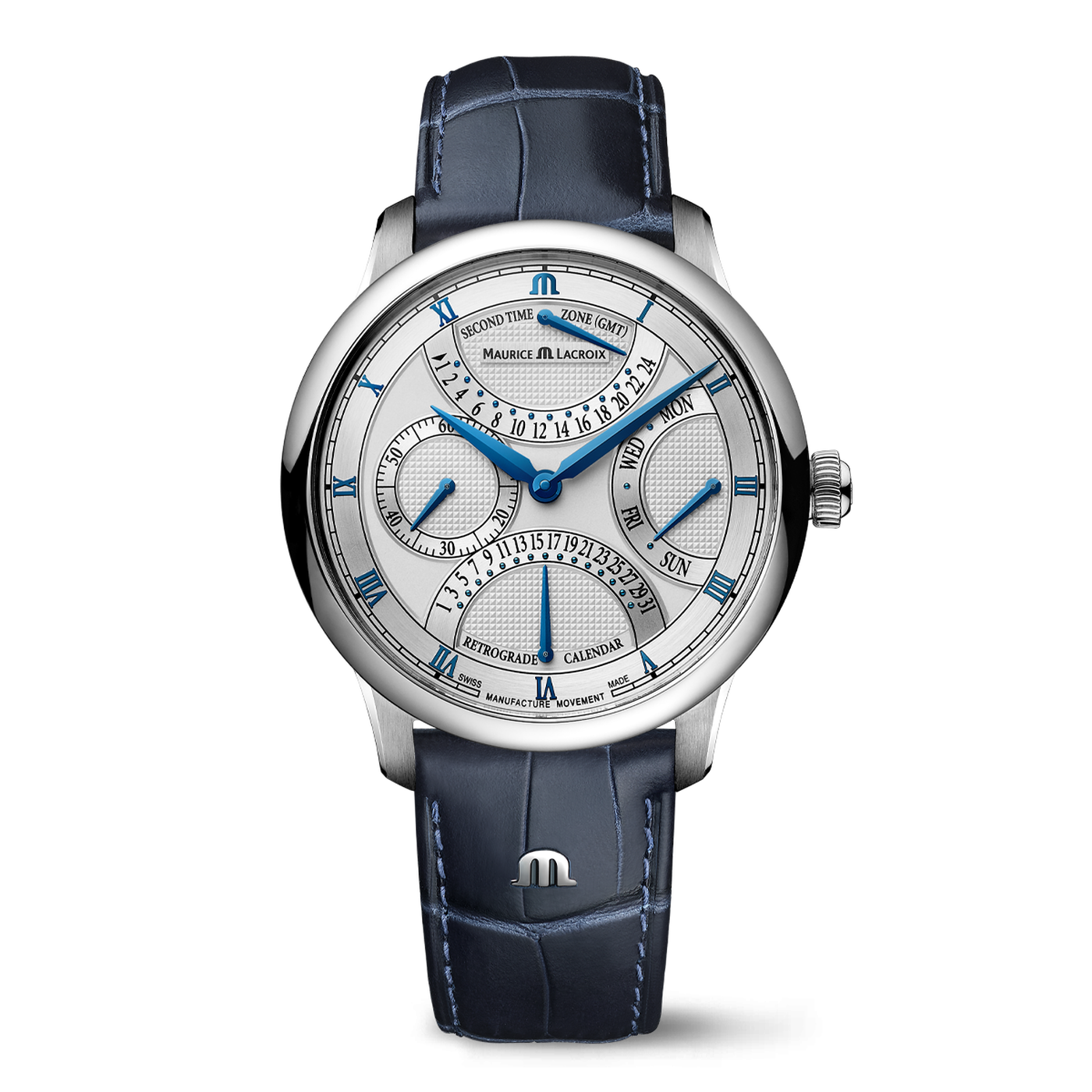 Maurice Lacroix Men's MP6538-SS001-110-1 Masterpiece Triple Retrograde Watch