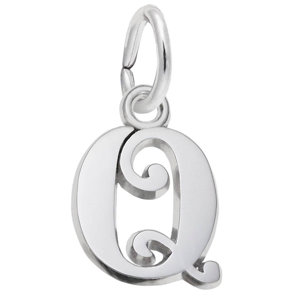 Rembrandt Charms Curly Initial Accent Charm