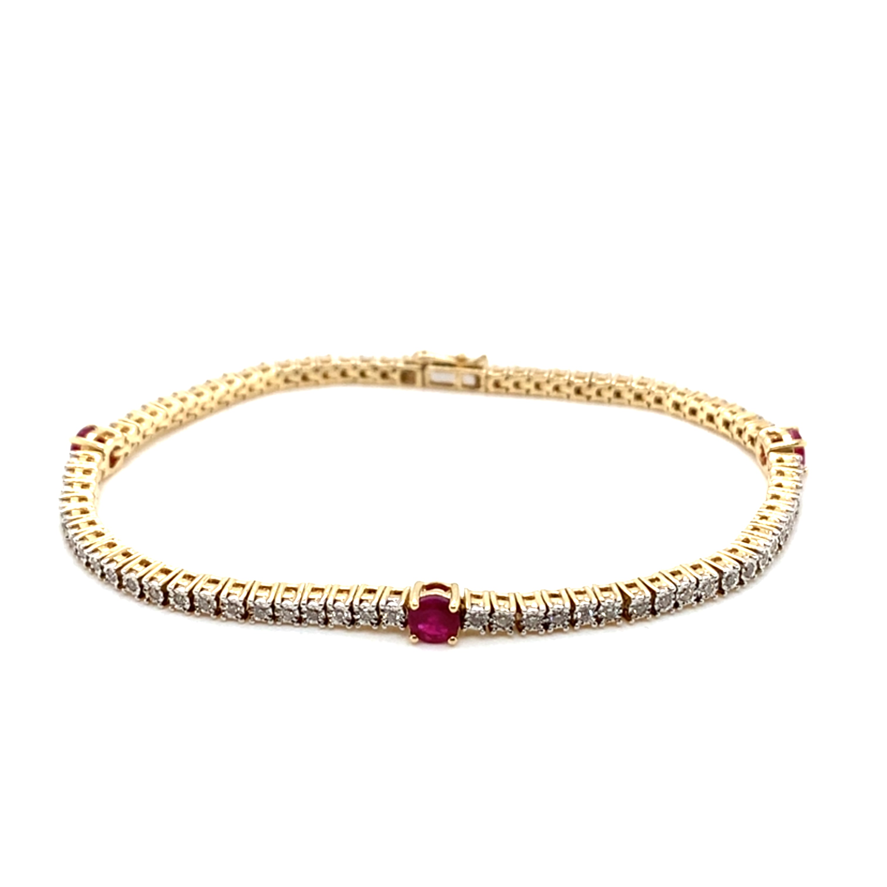 Ruby Station Diamond Tennis Bracelet