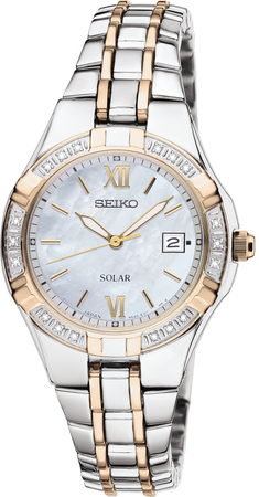 Seiko Ladies' SUT068 Diamond Solar Watch