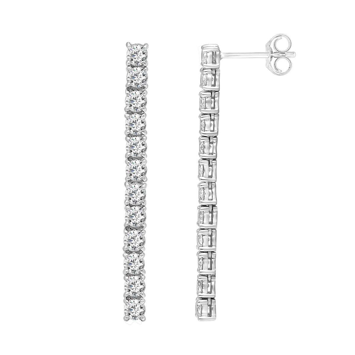 Diamond Linear Earrings