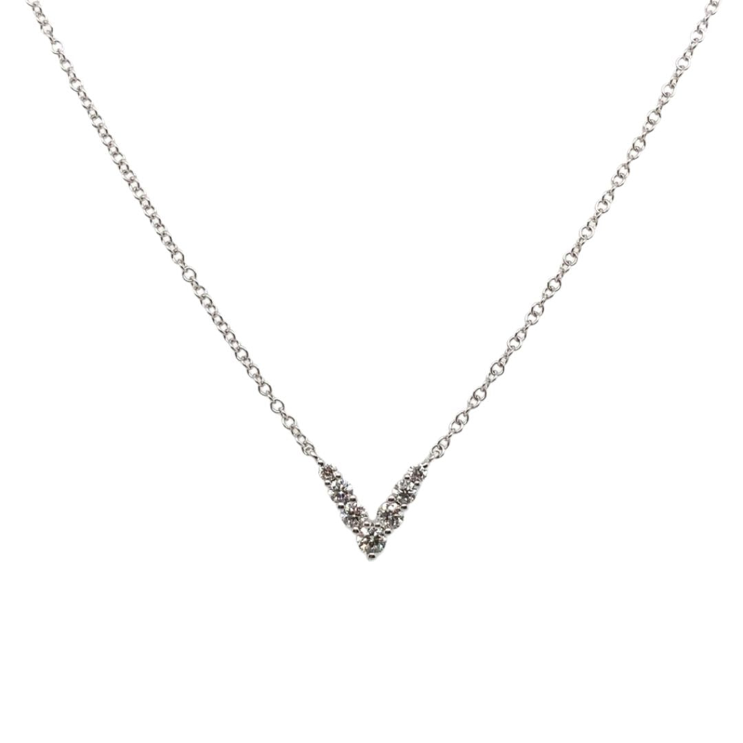 Diamond Down Arrow Necklace