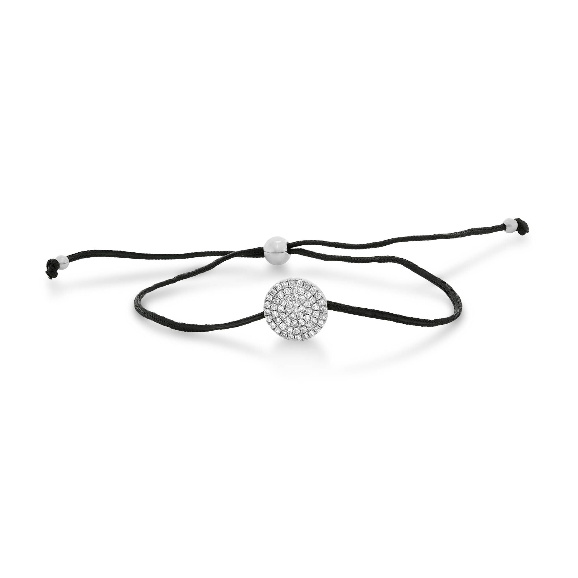 Diamond Disc String Bracelet