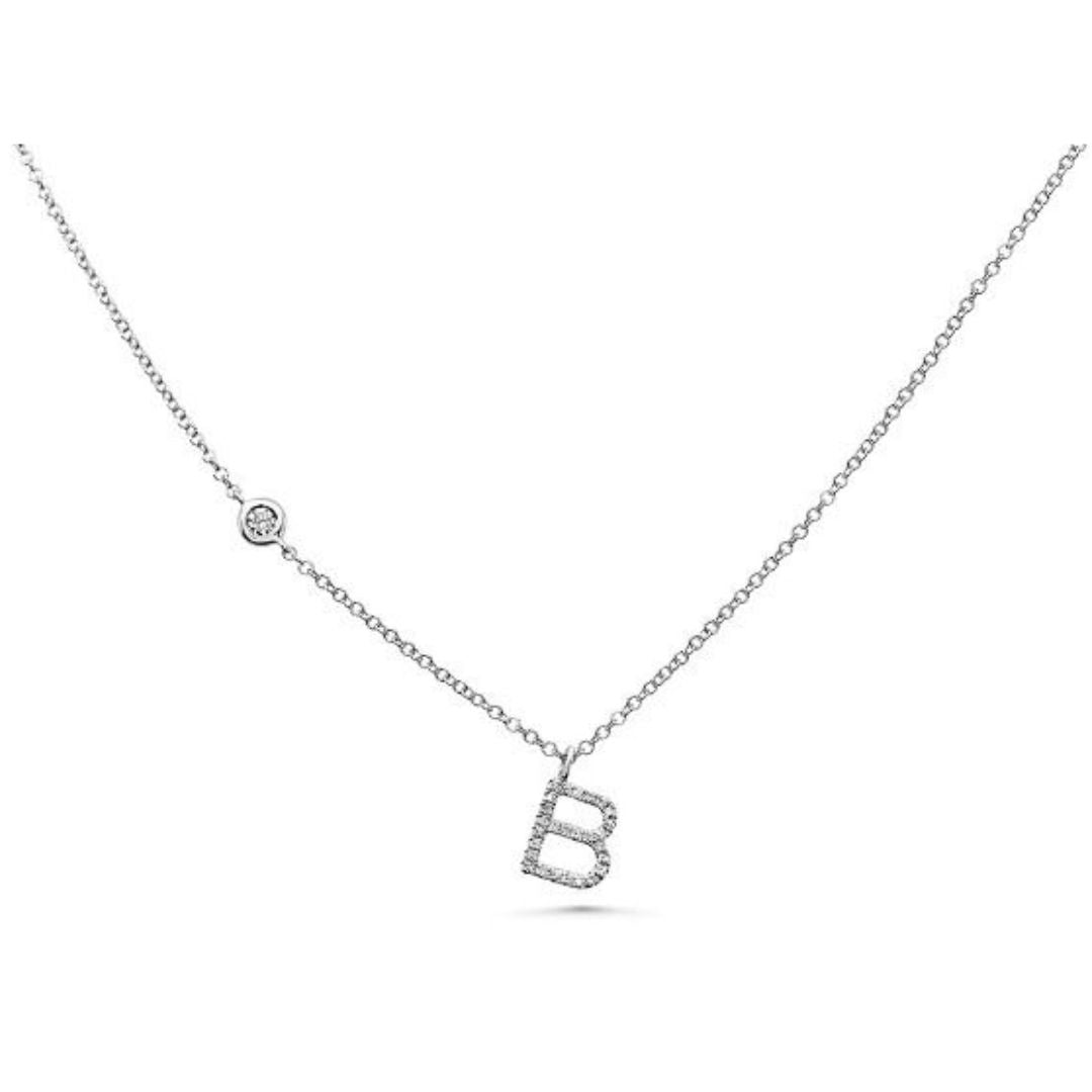 Diamond Initial Necklace