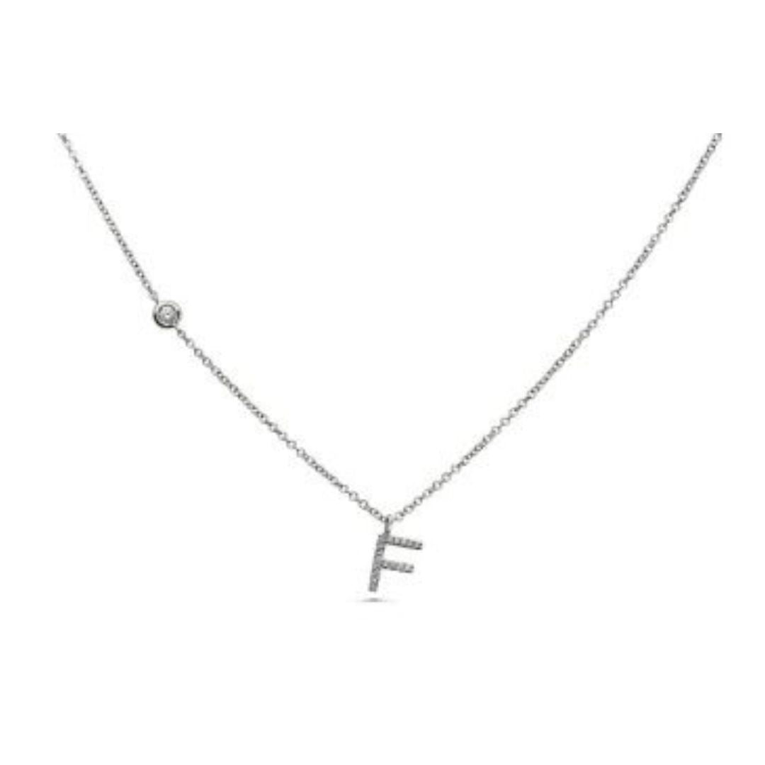 Diamond Initial Necklace