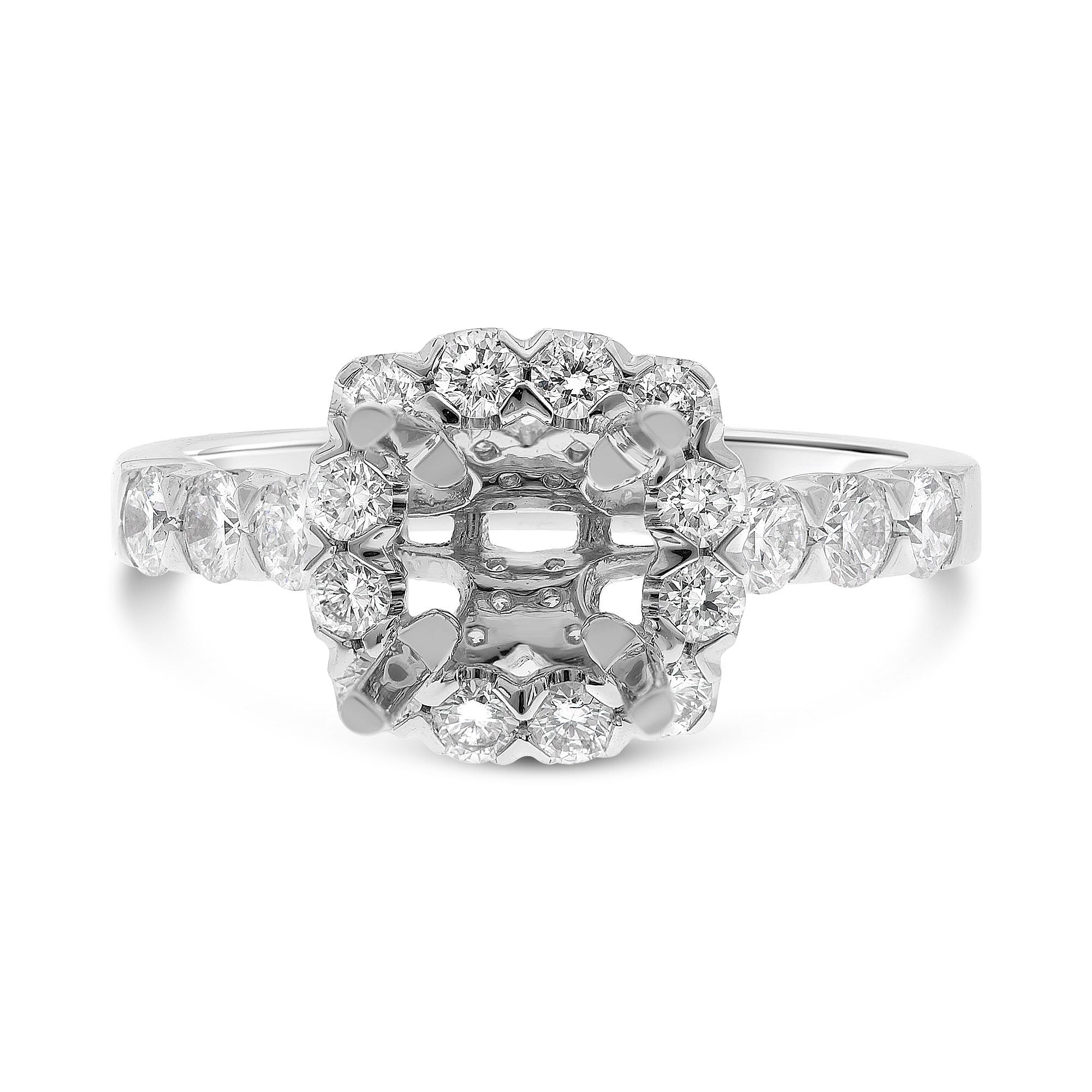 Halo Engagement Ring Setting | Marquis Jewelers