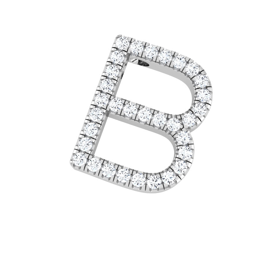 Diamond Initial Slide Pendant