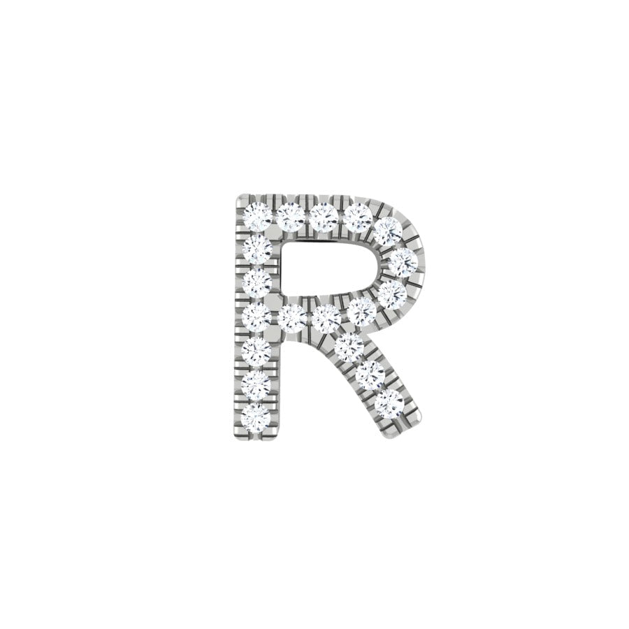 Diamond Mini Initial Slide Pendant