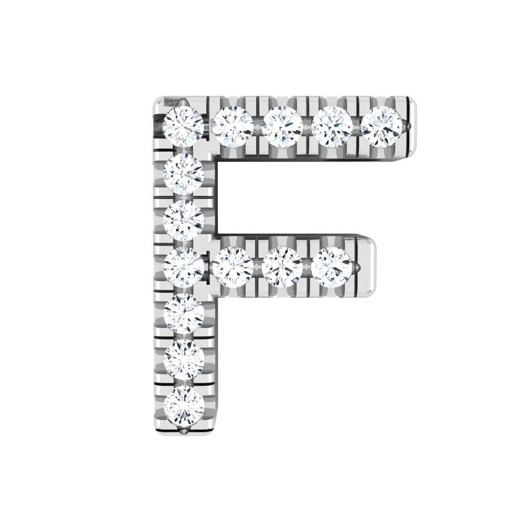 Diamond Mini Initial Slide Pendant