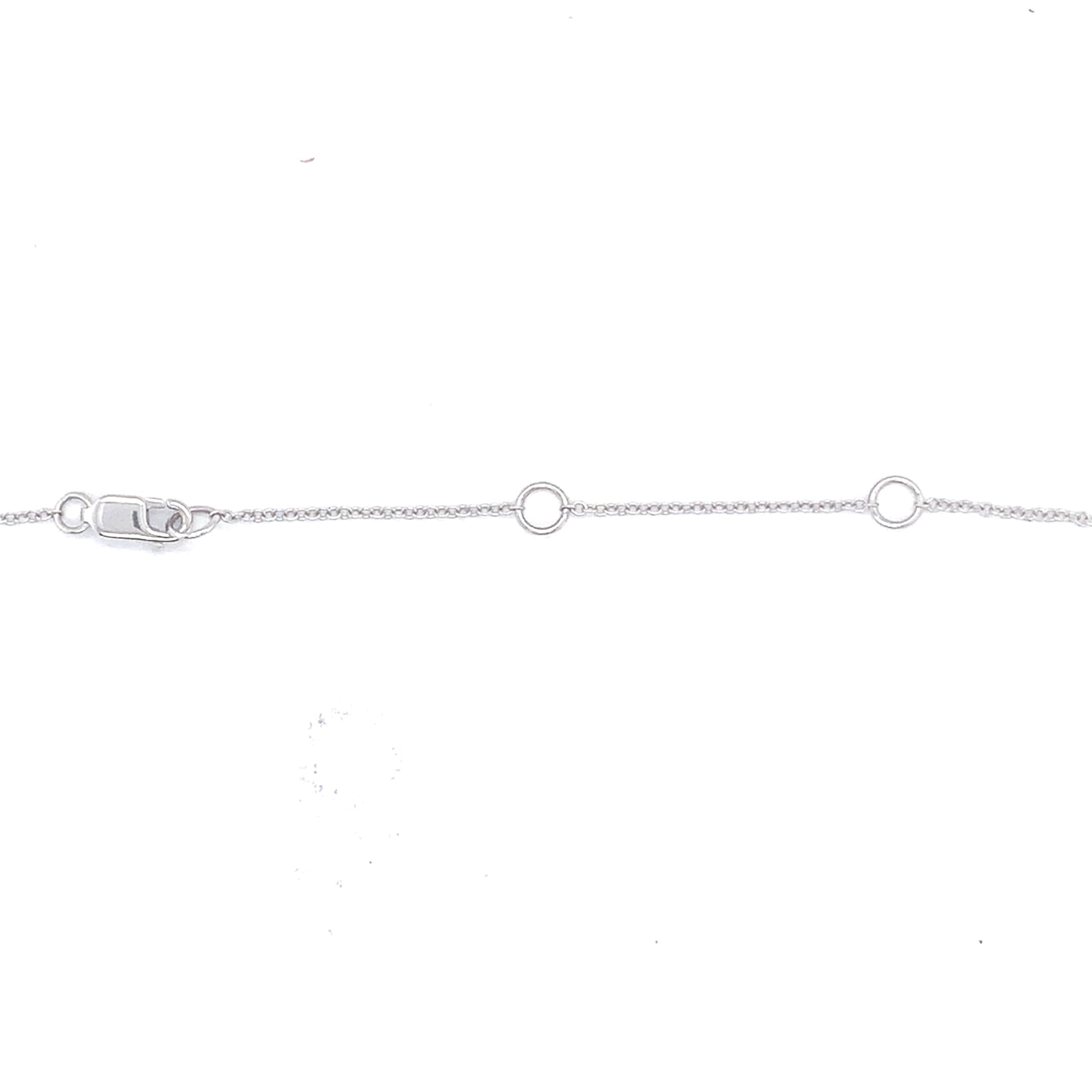 Mini Diamond Pave Disc Necklace