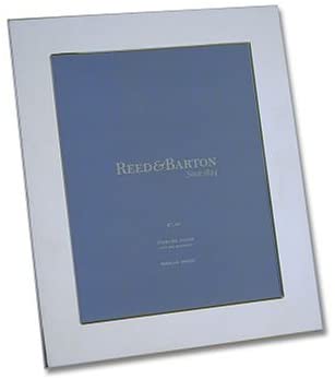 sterling silver reed and ribbon rectangular picture... Reed & Barton Wide Border 8 X 10" Sterling Silver Picture Frame - X1289 ...
