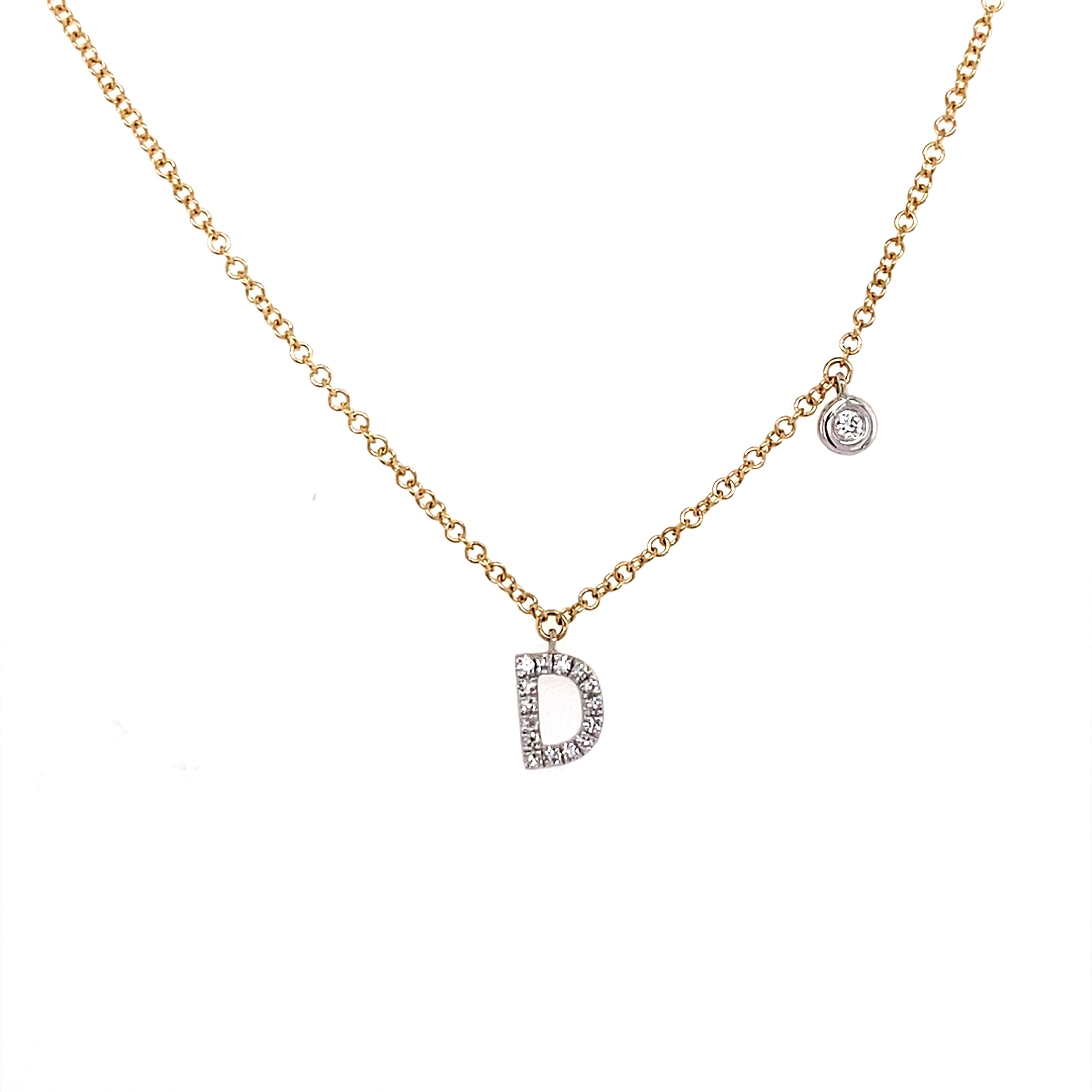 Bridesmaid Gifts Initial Necklace Letter Necklace Tiny Initial Necklac –  UrWeddingGifts